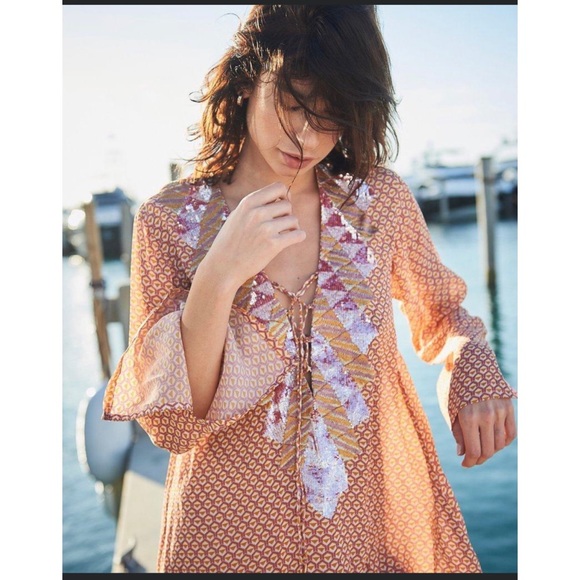 NWT Taj by Sabrina boho amira tunic Sz small - Picture 4 of 7